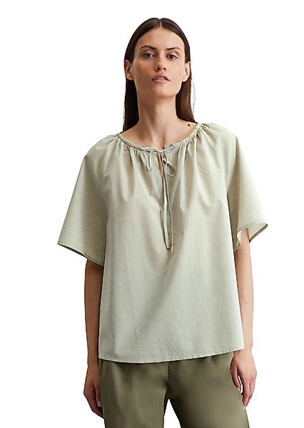 Marc O'Polo Kurzarmbluse aus Baumwoll-Chambray günstig online kaufen