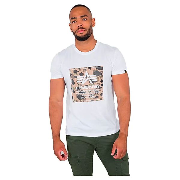 Alpha Industries Camo Block Kurzärmeliges T-shirt XL White günstig online kaufen