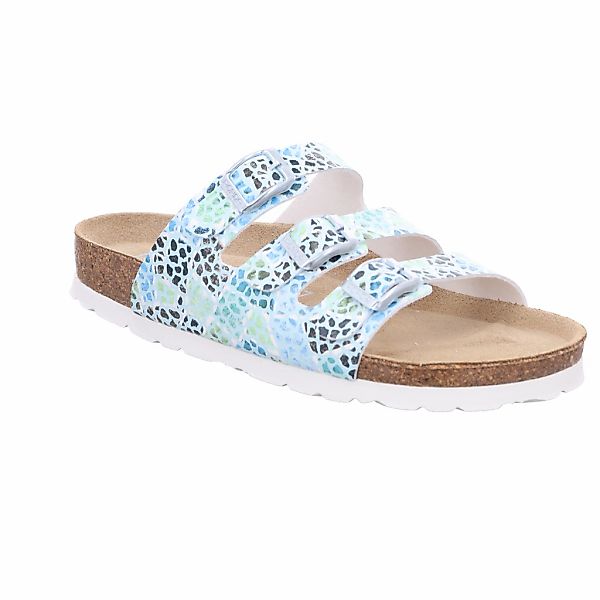 Rohde Pantolette "Alba" Sommerschuh, Schlappen, Hausschuh mit buntem Druck, günstig online kaufen