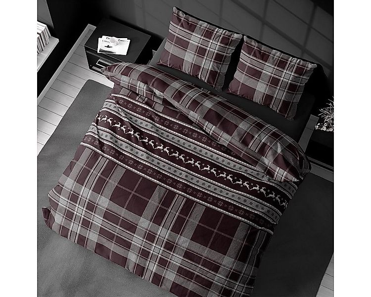 TRAUMSCHLAF Bettwäsche Noelle, Flanell, 2 teilig, Hochwertige Flanell Bettw günstig online kaufen