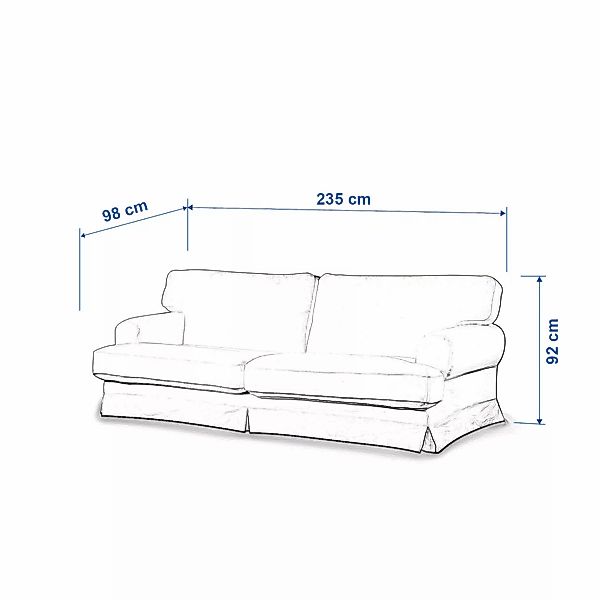 Bezug für Ekeskog Schlafsofa, beige, Bezug für Ekeskog Schlafsofa, Amsterda günstig online kaufen