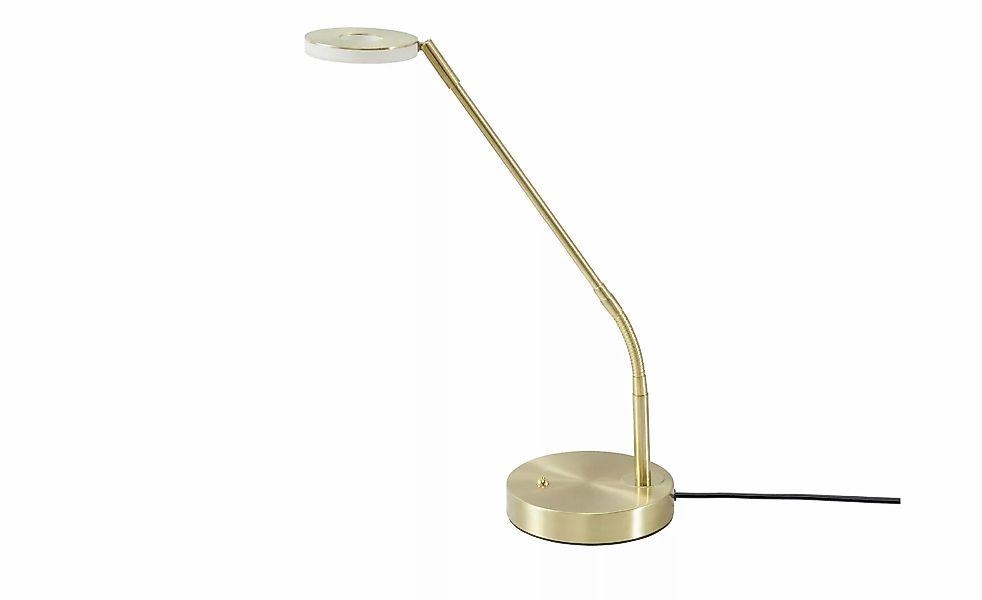 Fischer-Honsel LED-Schreibtischleuchte, Messing-matt mit Dimmer ¦ gold ¦ Ma günstig online kaufen