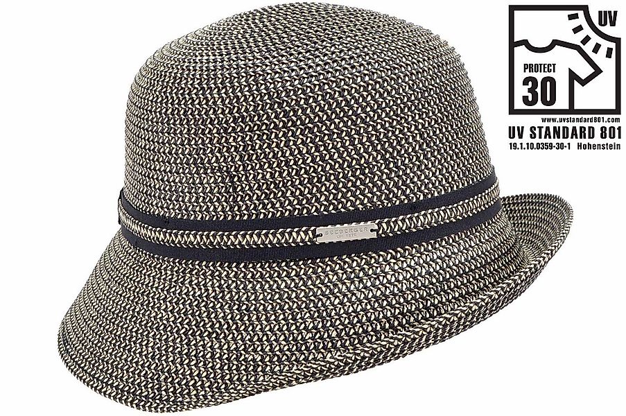 Seeberger Strohhut Knautschbare asymmetrische Glocke mit günstig online kaufen