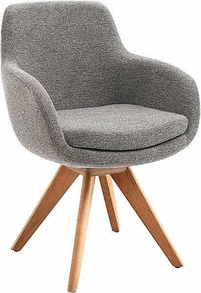 Musterring Esszimmerstuhl "Tavia", (Set), 2 St., Chenille, Stativgestell Ei günstig online kaufen