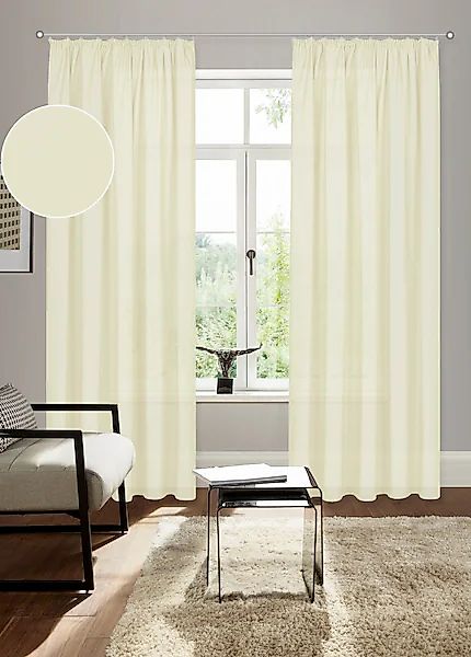 Bruno Banani Vorhang »Lagan«, (2 St.), 2-er Set, gewebt, Microfaser, versch günstig online kaufen