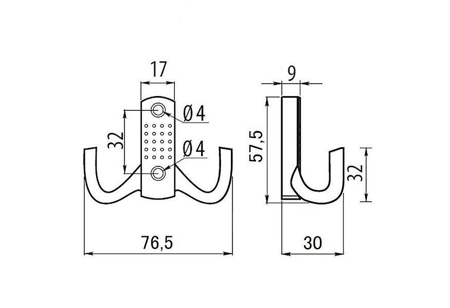 SO-TECH® Garderobenhaken JASMIN STRONG - extra stabile Ausführung (1 St), V günstig online kaufen