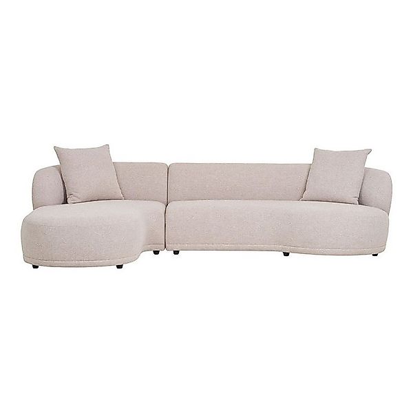 ebuy24 Sofa Kingston Sofa Mit 2 Kissen, linksdrehend Natur. günstig online kaufen