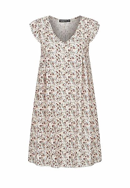 CLOUD 5IVE Shirtkleid "CLOUD 5IVE V-Neck Kleid mit Flügelärmeln" 1 Stk. tlg günstig online kaufen