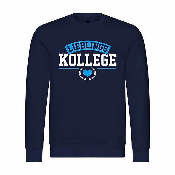 deinshirt Rundhalspullover Herren Pullover Lieblingskollege Mit Print Motiv günstig online kaufen