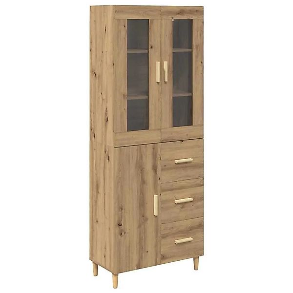 vidaXL Highboard Artisan-Eiche 69,5 x 34 x 180 cm Holzwerkstoff 3415998 günstig online kaufen