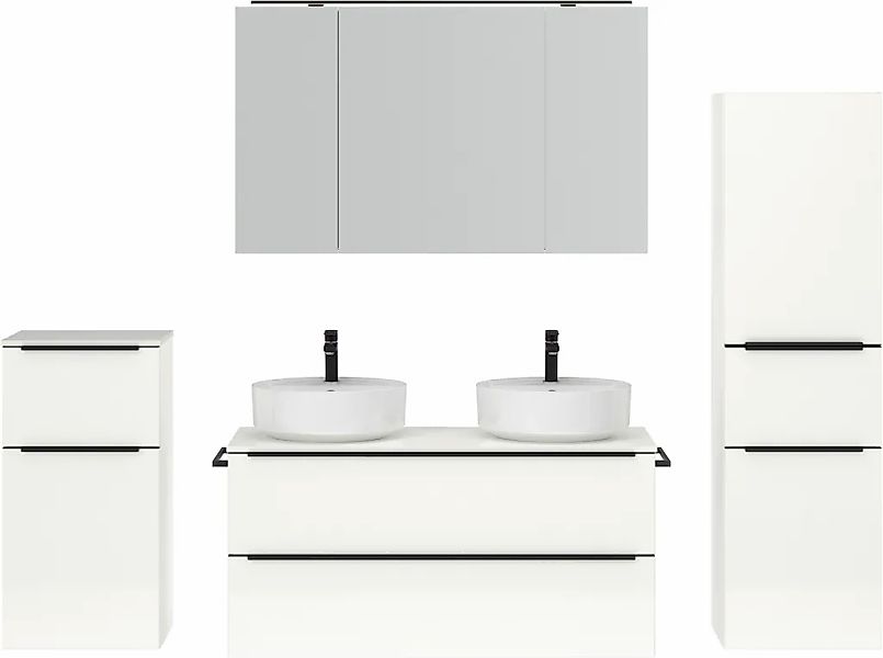 nobilia Badmöbel-Set "Alvene" vormontiert, mit Soft-Close, 4 Stk. tlg. günstig online kaufen