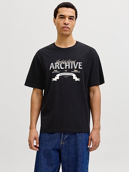 Jack & Jones Rundhalsshirt JJEDOVER DENIM TEE SS O-NECK SN mit Logobranding günstig online kaufen