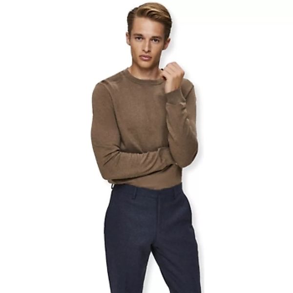Selected  Pullover Noos Berg Crew Knit - Teak günstig online kaufen