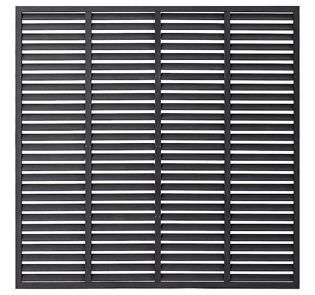 vidaXL Gartenzaun Lamellenzaun WPC 180x180 cm Grau, (1-St) günstig online kaufen