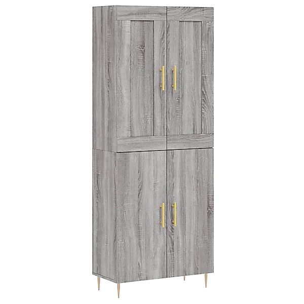 vidaXL Highboard Grau Sonoma 69,5x34x180 cm Holzwerkstoff 3199551 günstig online kaufen