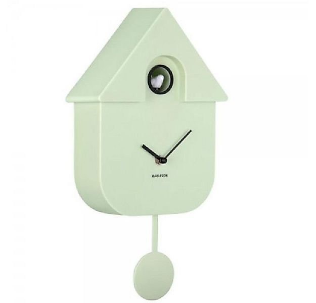 Karlsson Uhr Kuckucksuhr Wall Clock Modern Cuckoo Soft Green (41cm) günstig online kaufen