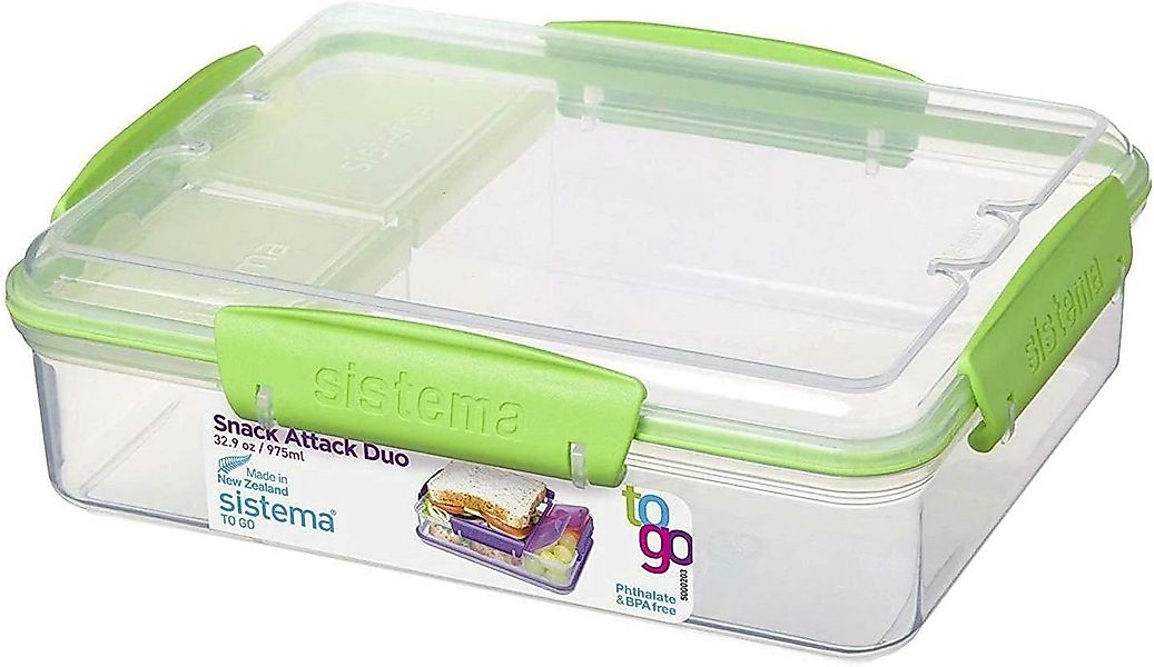 sistema Aufbewahrungsbox Sistema 975ml Snack Attack Duo To Go günstig online kaufen