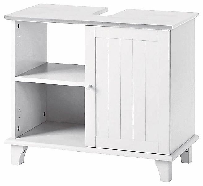 welltime Waschbeckenunterschrank "Venezia Landhaus" Badmöbel, aus massiver günstig online kaufen