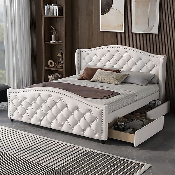 KLAM HOME Polsterbett Bett mit Lattenrost günstig online kaufen