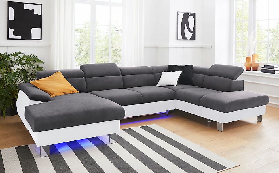 COTTA Polstergarnitur "Komaris U-Form, B: 320 bzw. 100 cm (Set: Wohnlandsch günstig online kaufen