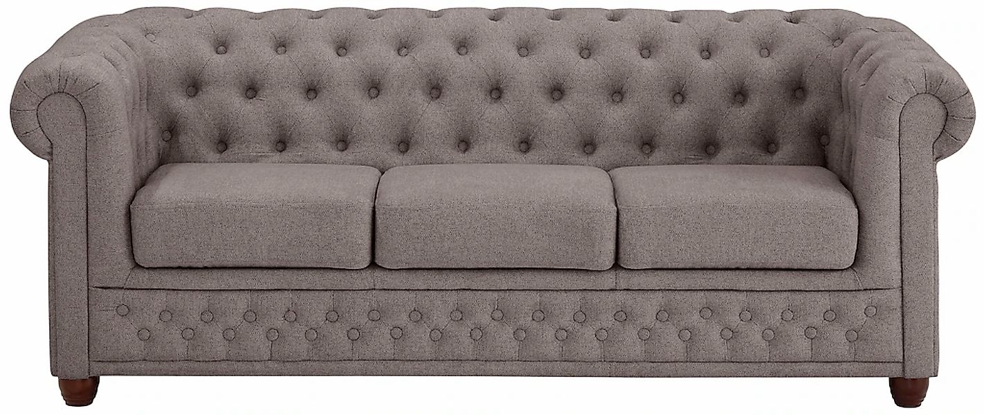 Home affaire Chesterfield-Sofa "New Castle", mit hochwertiger Knopfheftung günstig online kaufen