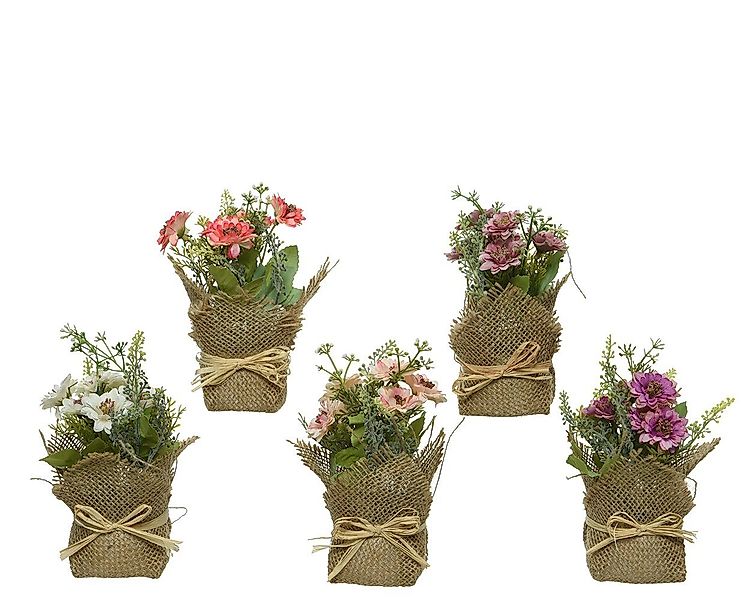 Kunstblume, Kaemingk, Kunstblumen im Jute Topf günstig online kaufen