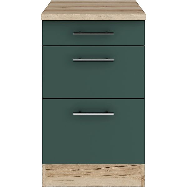 OPTIFIT Savona405 Küchen-Unterschrank 50 cm Steingrün günstig online kaufen