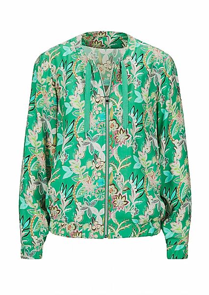 GOLDNER Kurzjacke "Kurzgröße Floraler Blouson mit Reißverschluss" Reißversc günstig online kaufen