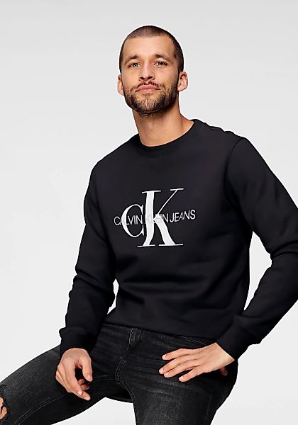 Calvin Klein Jeans Sweatshirt "ICONIC MONOGRAM CREWNECK", mit großem Druck günstig online kaufen
