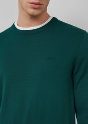 s.Oliver Strickpullover mit Logostickerei günstig online kaufen