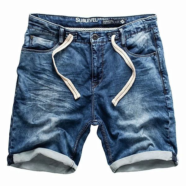 SUBLEVEL Shorts Sweat Shorts Jeans Kurze Hose Bermuda Sweatpants günstig online kaufen