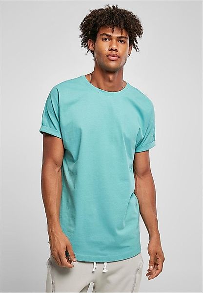 URBAN CLASSICS Rundhalsshirt Long Shaped Turnup günstig online kaufen