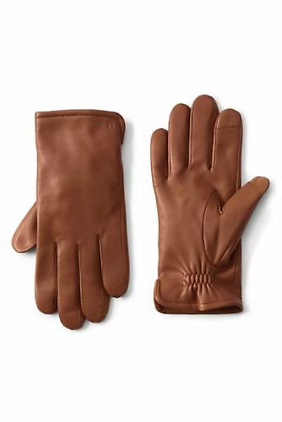 Leder-Handschuhe mit Kaschmirfutter, Herren, Größe: M Erwachsener, Braun, b günstig online kaufen