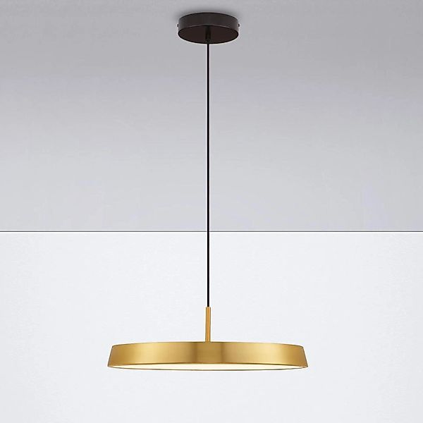 LED Pendelleuchte Vetro in Gold 37W 4275lm günstig online kaufen