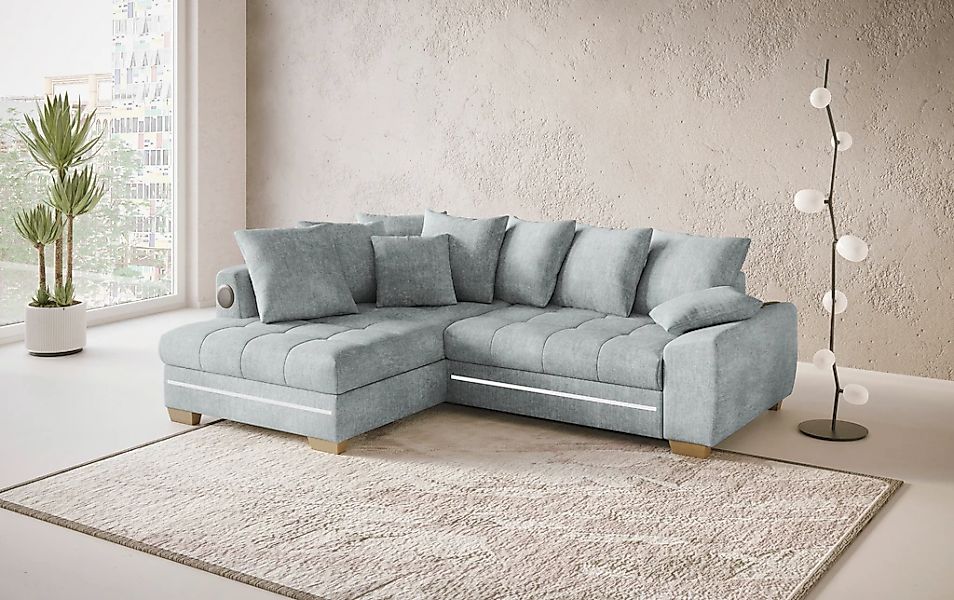 Mr. Couch Ecksofa »Nikita II, L-Form«, RGB-LED, Bluetooth-Soundsystem, wahl günstig online kaufen