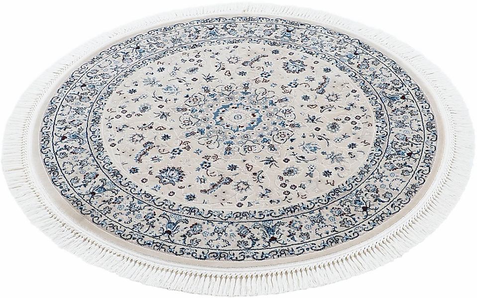 carpetfine Teppich »Nain Diane«, rund, 8 mm Höhe, Kurzflorteppich, Orient L günstig online kaufen