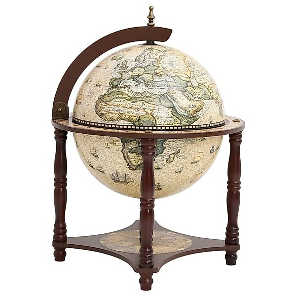 vidaXL Barschrank Globus-Bar Braun Massivholz Eukalyptus günstig online kaufen
