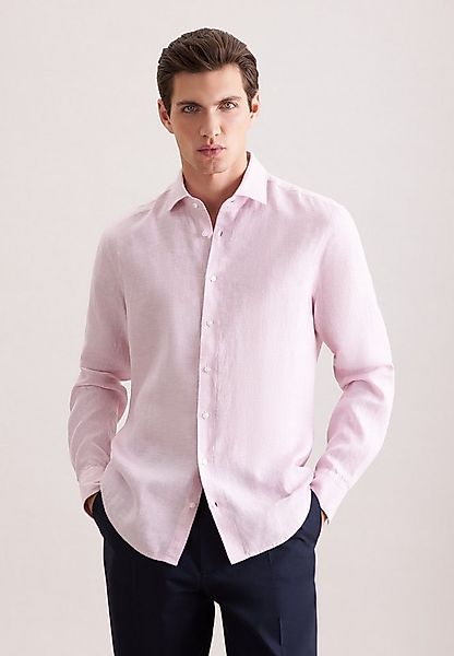 seidensticker Leinenhemd Schwarze Rose Regular 1/1 Kentkragen Uni günstig online kaufen