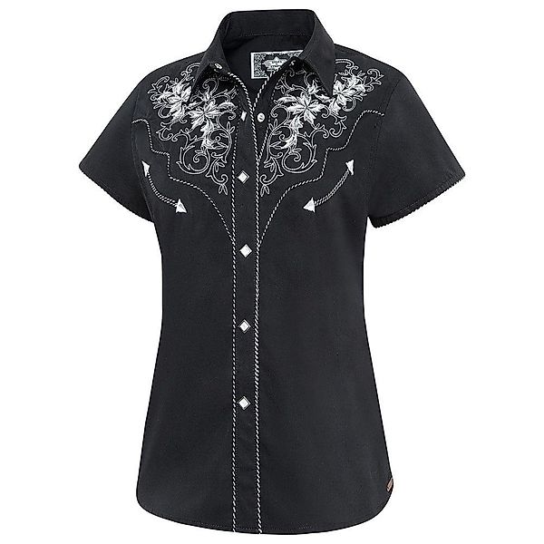 Stars & Stripes Kurzarmbluse Westernbluse Isabel günstig online kaufen