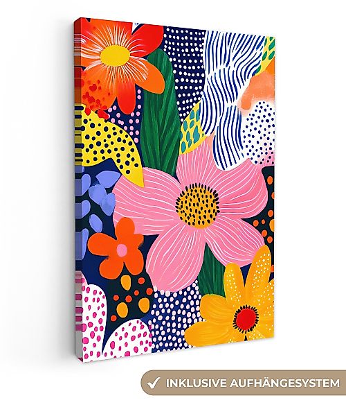OneMillionCanvasses® Leinwandbild Bunt - Blumen - günstig online kaufen