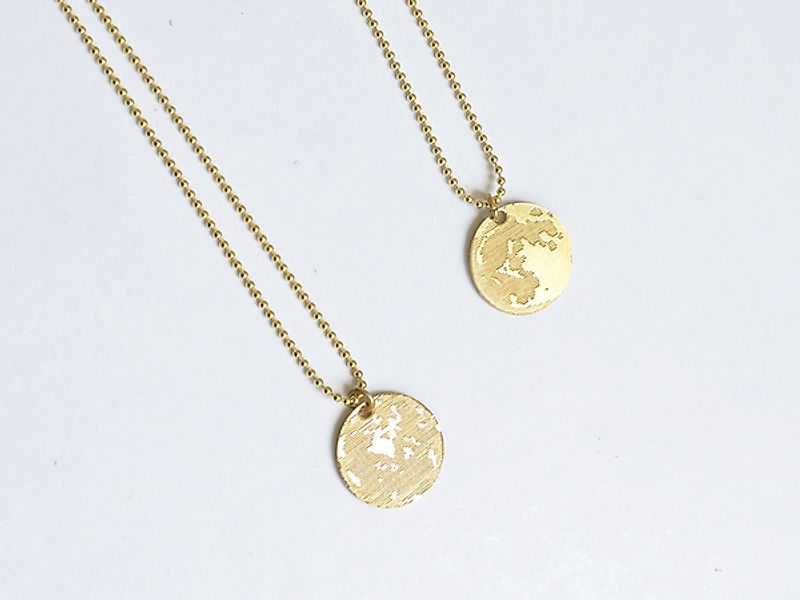 Mond Kette Gold – Beidseitiges Motiv günstig online kaufen