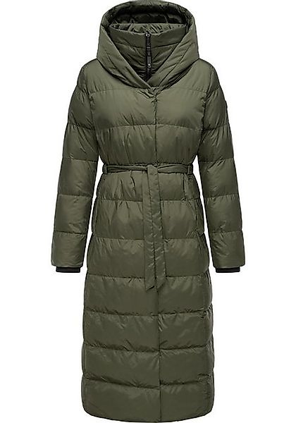 Ragwear Steppmantel Niara Long Gesteppter langer Damen Mantel mit Bindeband günstig online kaufen