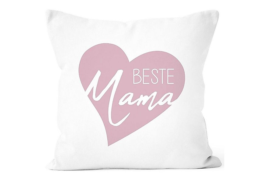 SpecialMe Dekokissen Kissen-Bezug Beste Mama Herz Geschenk für Mama zum Mut günstig online kaufen