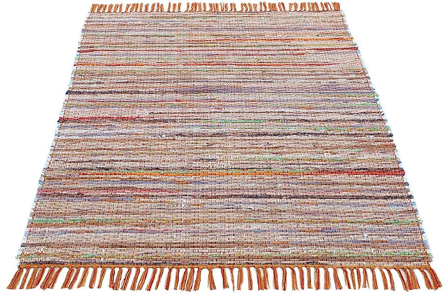 carpetfine Teppich »Kelim Chindi, Wendeteppich«, rechteckig, 6 mm Höhe, han günstig online kaufen