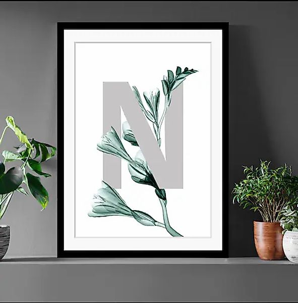 queence Bild »N-Flower« Buchstaben   Pflanzen   Pflanzenbilder günstig online kaufen