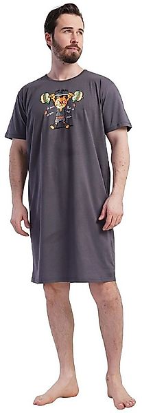 Vienetta Nachthemd Man (Packung, 1-tlg) Herren Schlafanzug Schlafshirt Nach günstig online kaufen