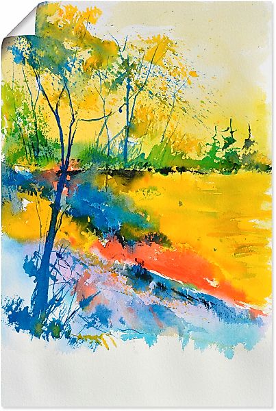 Artland Wandbild "Landschaft im Sonnenlicht", Wald, (1 St.), als Alubild, O günstig online kaufen