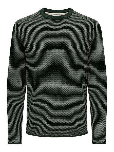 ONLY & SONS Strickpullover Rundhals Langarm ONSNIGUEL REG 12 STRIPE CREW KN günstig online kaufen
