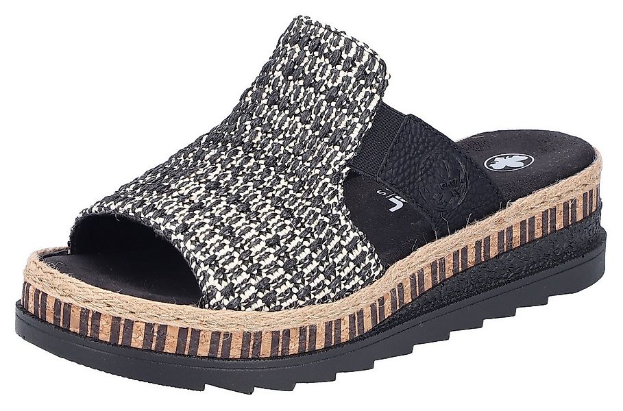 Rieker Keilpantolette Sommerschuh, Strandschuh, Urlaubschuh, Plateau, mit S günstig online kaufen