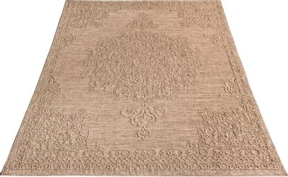 Paco Home Teppich "Rimini 412" rechteckig 4 mm Höhe Flachgewebe, Uni Farben günstig online kaufen